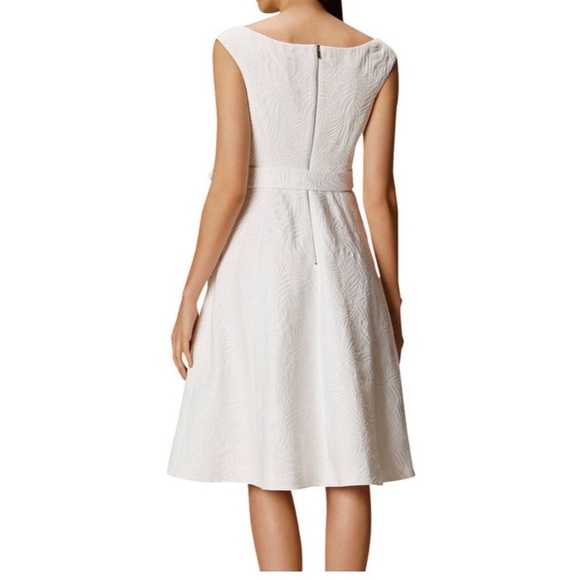 NWOT Karen Millen summer white jacquard dress - Picture 3 of 15